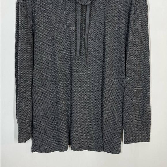 Lane Bryant Sweater Funnel Neck Gray Pullover Women's Plus Size 18/20 Metallic - Picture 4 of 9